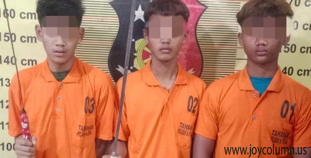 Tiga Remaja di Deli Serdang Ditangkap Polisi Kasus Perampokan